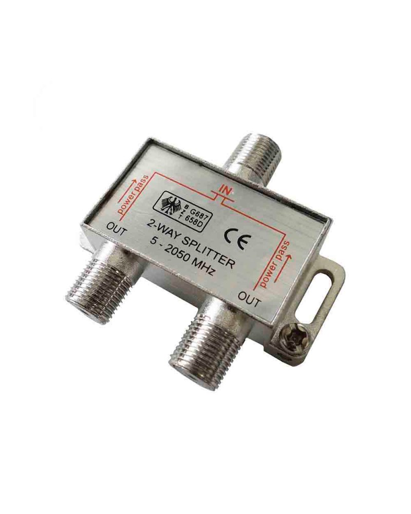 Separador 1 entrada 2 salidas (retractilado) edm | Material tv - telf - informatica | Separador tv/sat 1 entrada 2 salidas 5-...